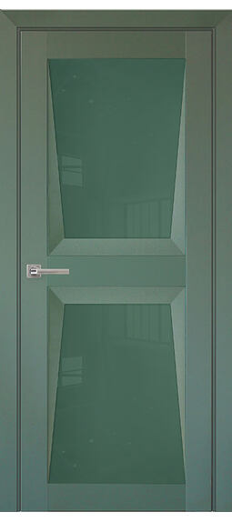 Межкомнатная дверь PERFECTO 103 со стеклом Barhat Green (Стекло Green)