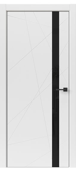 Межкомнатная дверь TAMBURAT LIGHT GEOMETRY 4304 Lacobel черный
