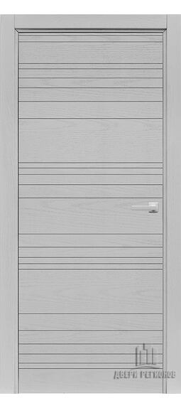 Дверь межкомнатная Regidoors  Linea Chiaro Patina Argento (Ral 9003) Глухая
