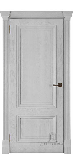 Дверь межкомнатная Regidoors  Корсика (широкий фигурный багет) Дуб Perla Глухая