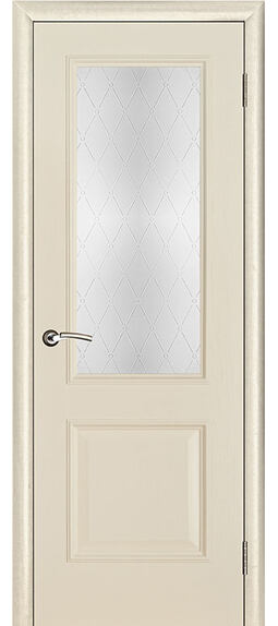 Дверь межкомнатная Porte Vista  Версаль Классик светлое Ваниль Остекленная
