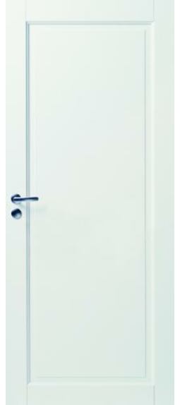 Белая массивная дверь под 1 филенку JELD-WEN N127